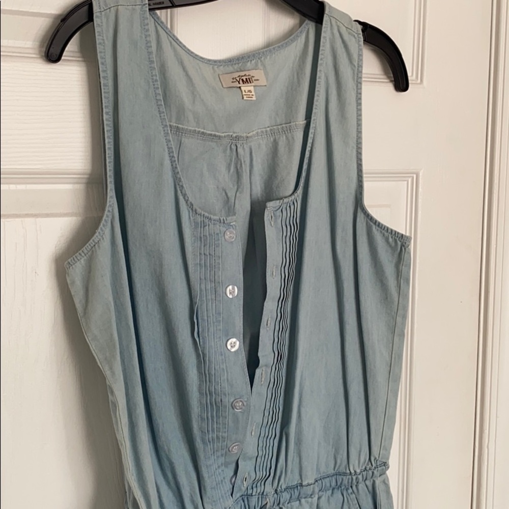 Light Blue Chambray Romper